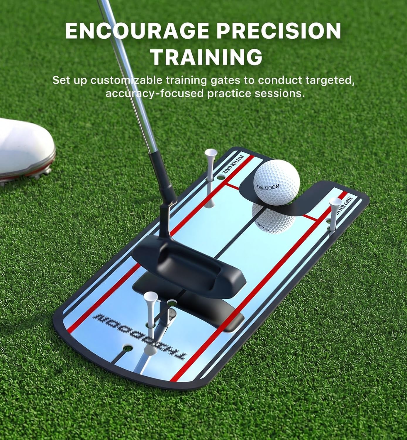 Golf Putting Alignment Mirror – Ultra-Thin Training Aid with Carry Bag