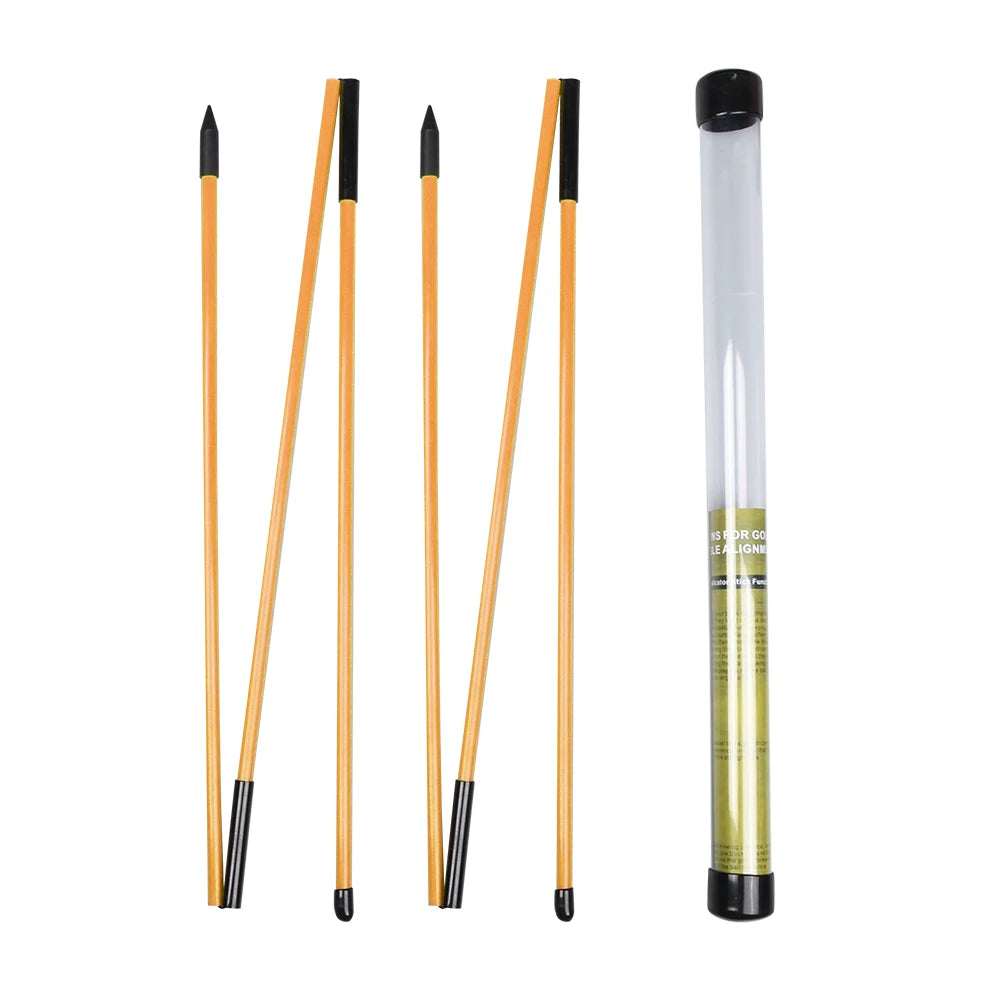 Collapsible Golf Alignment Sticks – 2 Pack Swing Trainer