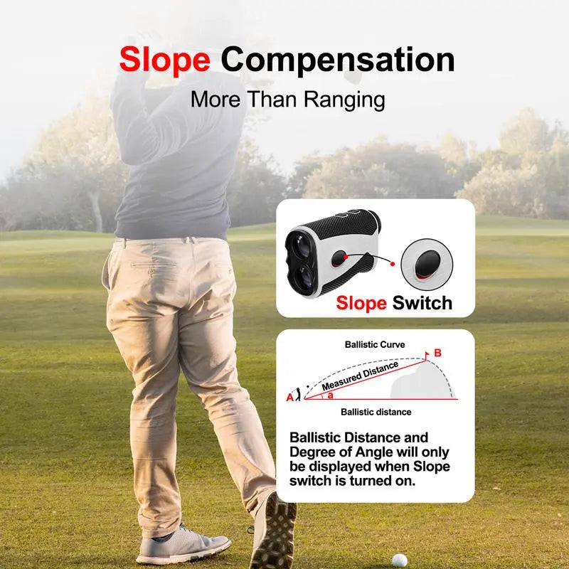 Golf Laser Rangefinder – 1200 Yard Rangefinder with Slope & Magnetic Mount
