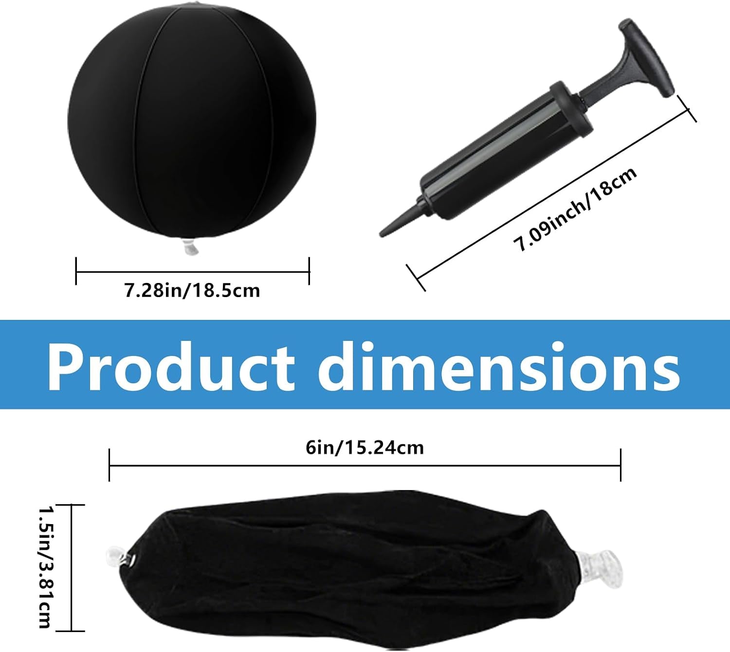 Golf Training Aid Set with Swing Smart Ball & Wrist Support, Inflatable Golf Swing Trainer for Posture Correction, Straight Arm & Chicken Wing Fix, Golf Practice Equipment for Beginners