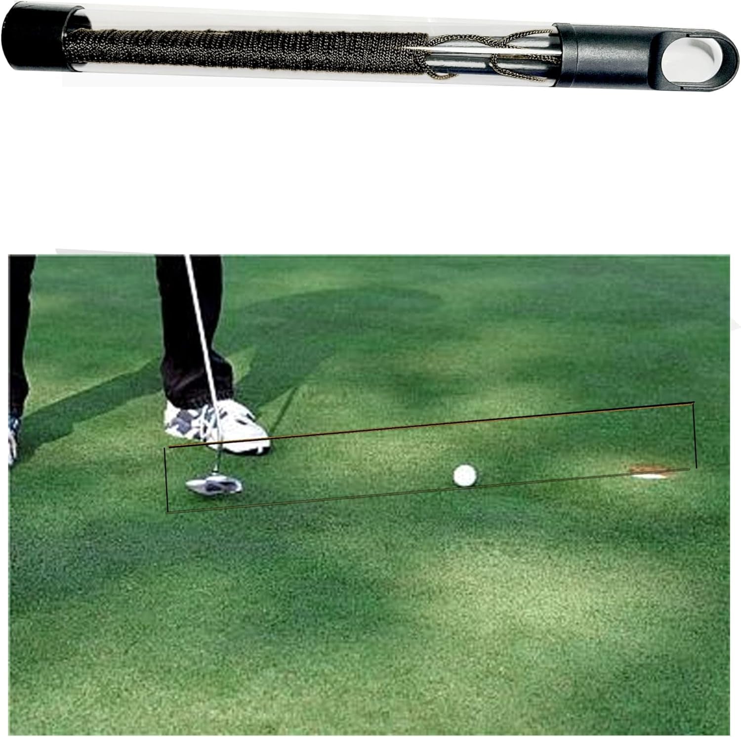 Golf Putting String Guide Line - 10 Ft, Alignment Training Aid, Master Straight and Breaking Putts