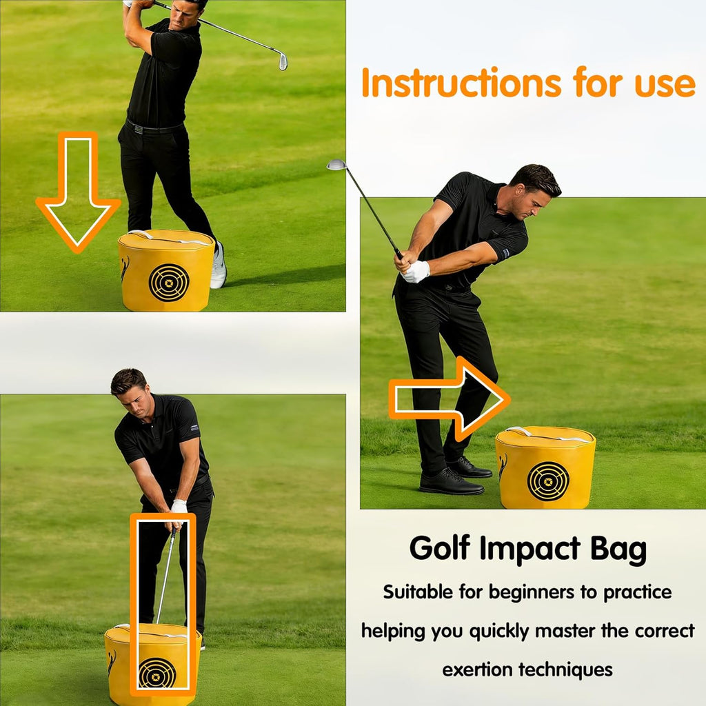 Golf Impact Bag – Golf Swing Trainer for Better Ball Striking