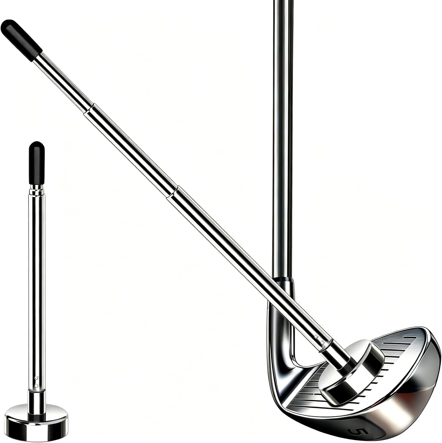 Golf Alignment Rods, Golf Alignment Stick Corrector Lie Angle Tool, Golf Swing Training Aids Aiming Stick - Golf Club Face Aim, Visualize and Align Your Golf Shot