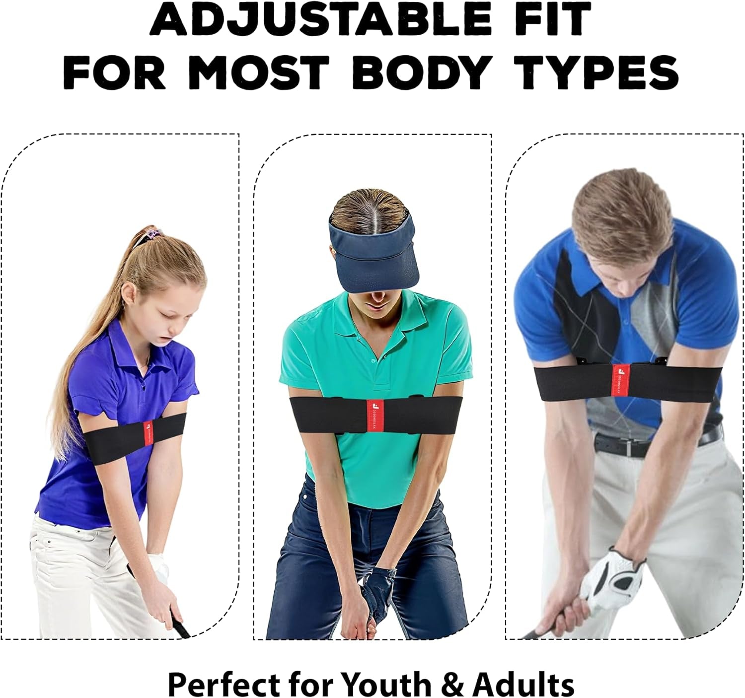 Adjustable Golf Swing Arm Band – Fix Chicken Wing