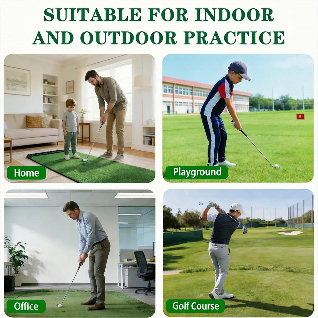 Retractable Golf Swing Trainer with Click Feedback