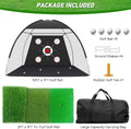 10x7 Golf Practice Net with Mat & Target System