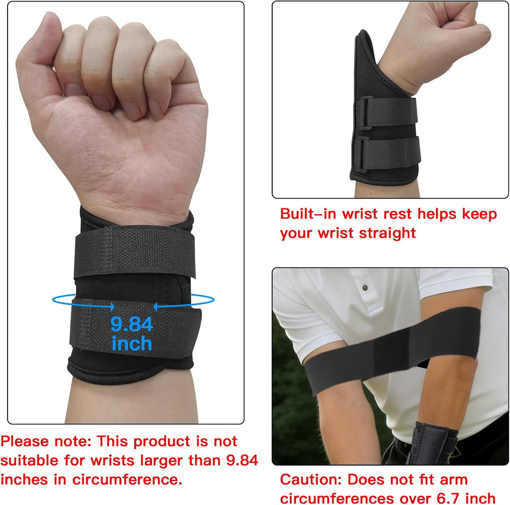Golf Swing Training Aid Kit with Arm Band & Wrist Trainer