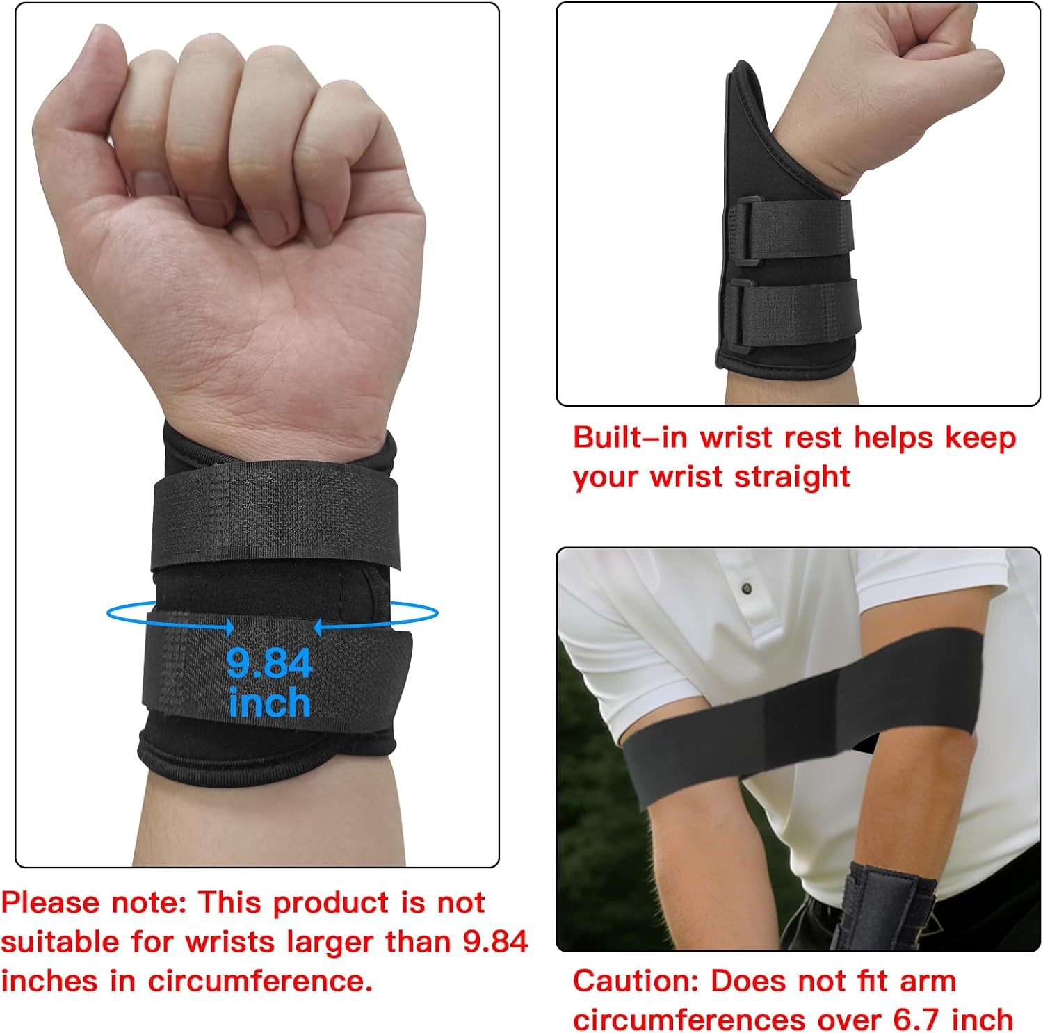 Golf Swing Training Aid Kit with Arm Band & Wrist Trainer