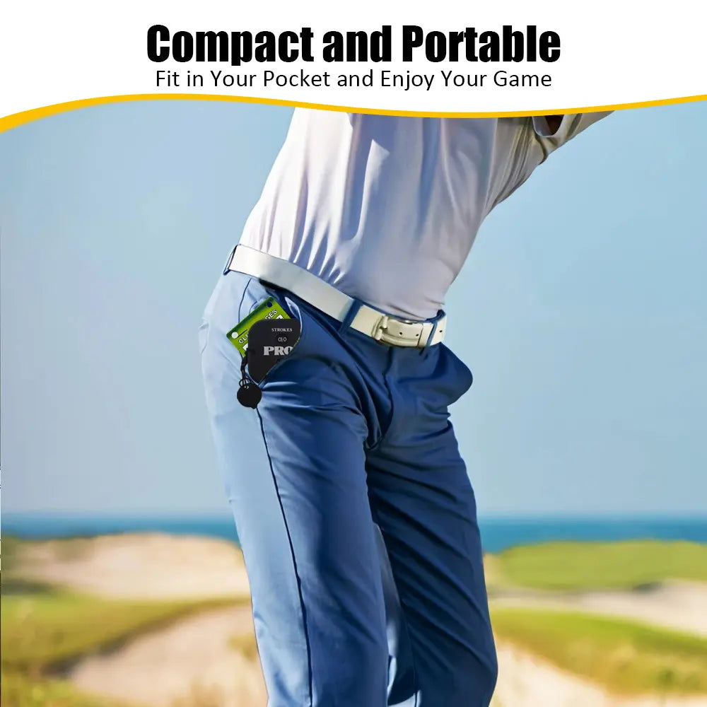 Golf Club Distance Chart & Stroke Counter Set