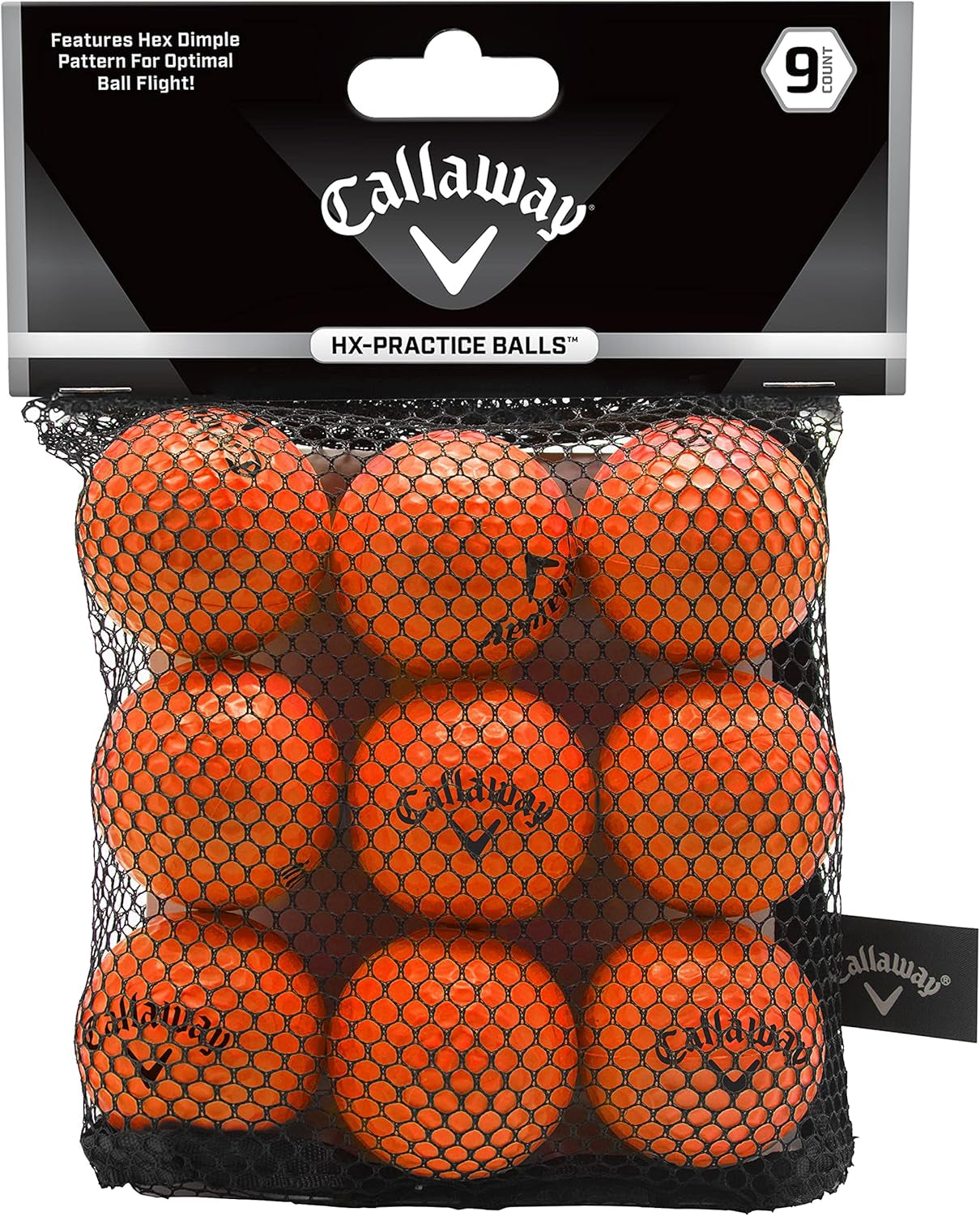 Callaway HX Soft Flight Foam Practice Golf Balls – 9 Pack