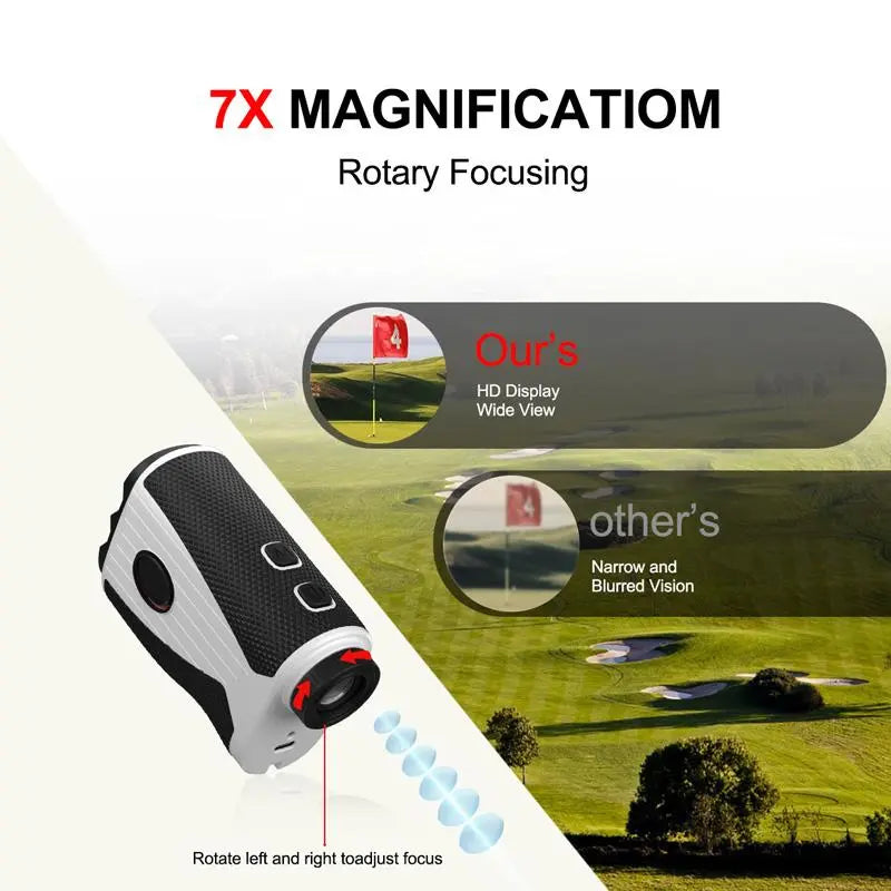 Golf Laser Rangefinder – 1200 Yard Rangefinder with Slope & Magnetic Mount