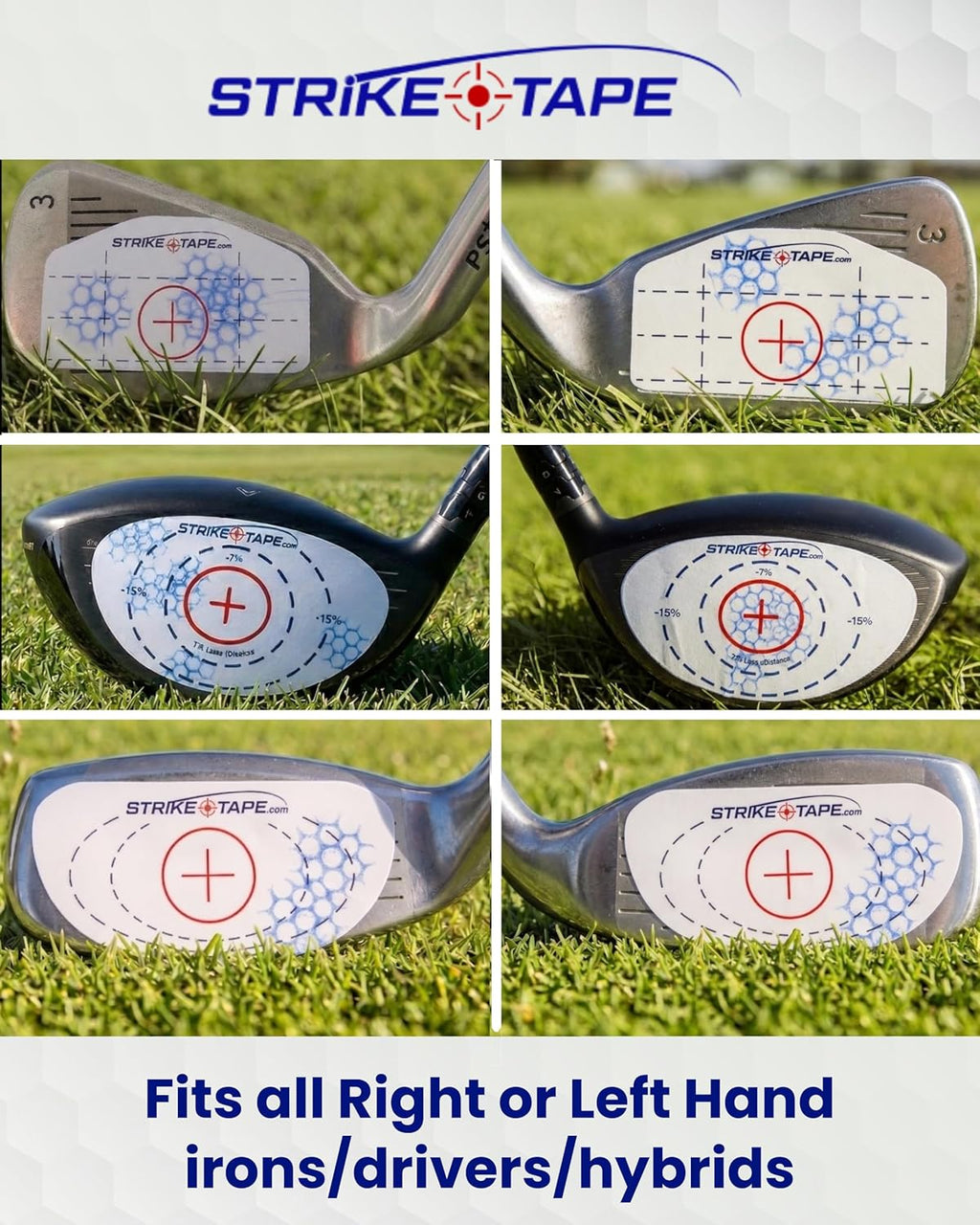 Strike Tape Golf Impact Stickers – Club Face Impact Labels