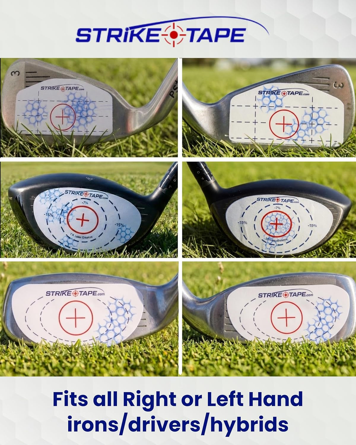 Strike Tape Golf Impact Stickers – Club Face Impact Labels