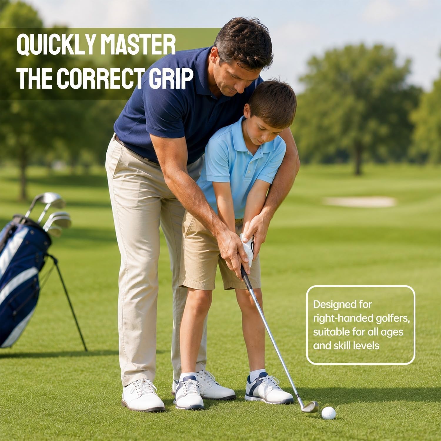 Golf Grip Trainer for Right-Handed Golfers