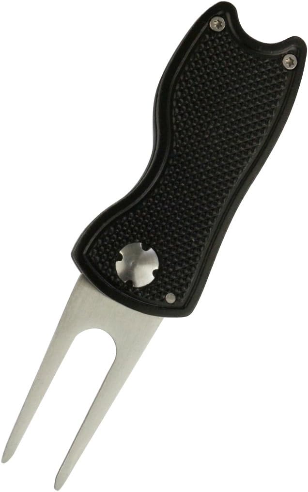 Foldable Golf Divot Tool with Magnetic Ball Marker – Premium Repair Tool