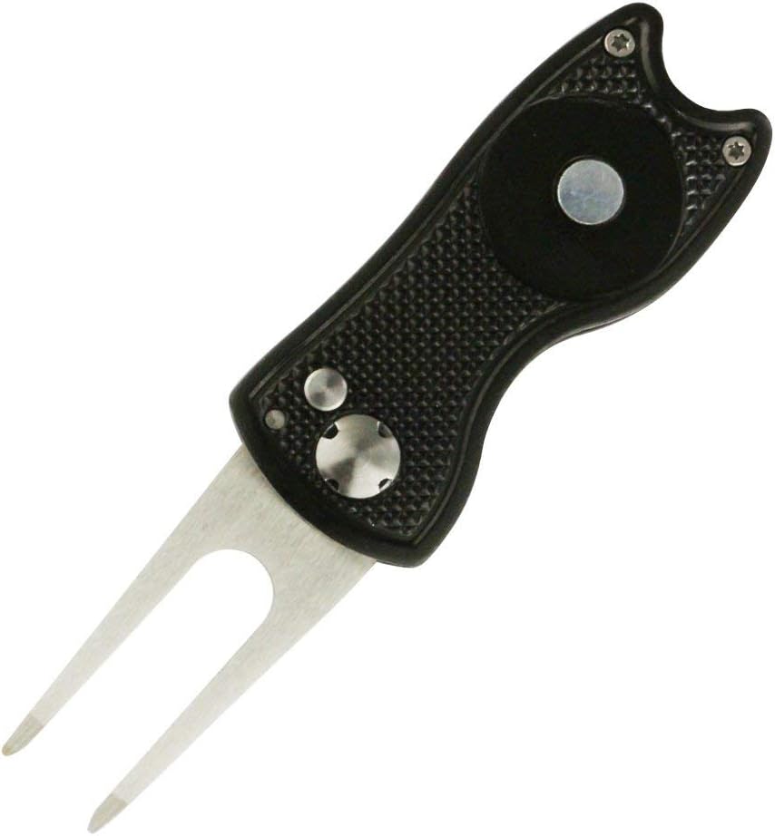 Foldable Golf Divot Tool with Magnetic Ball Marker – Premium Repair Tool
