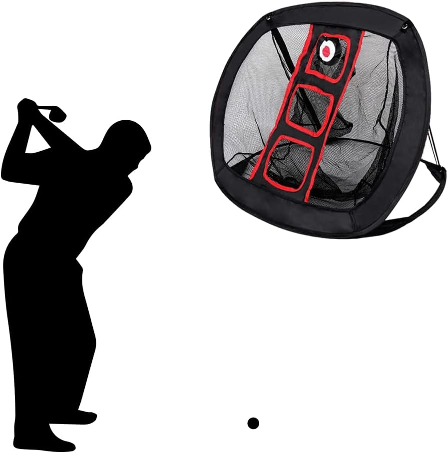 Pop-Up Golf Chipping Net – 3 Target Indoor & Outdoor Practice Net