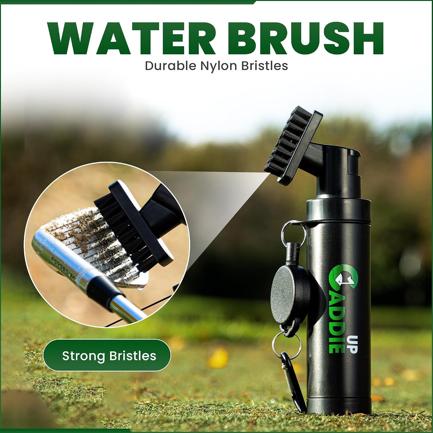 Golf Club Cleaning Brush with Water Spray & Groove Cleaner