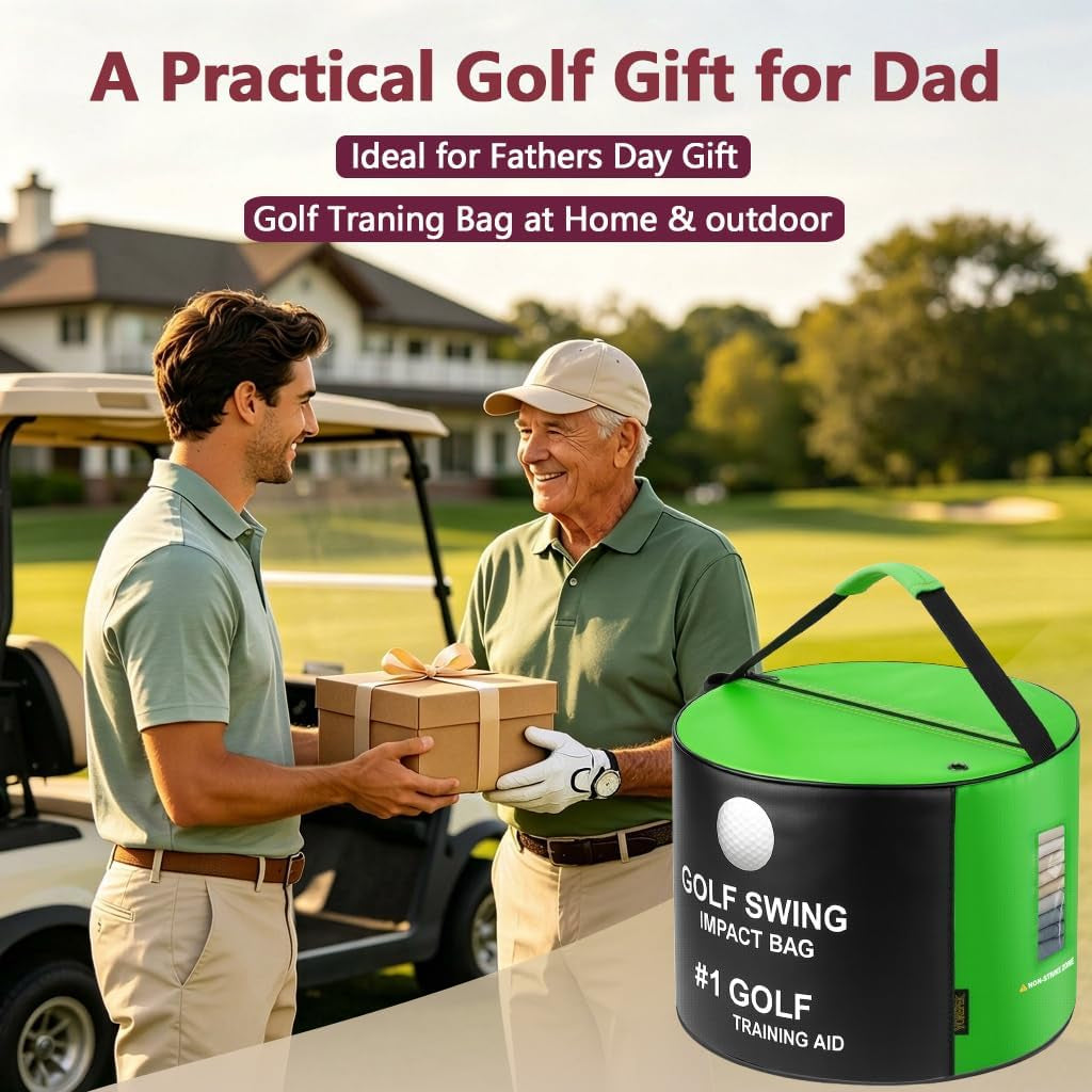 Golf Impact Bag for Swing Training – Heavy-Duty Golf Smash Bag with Target