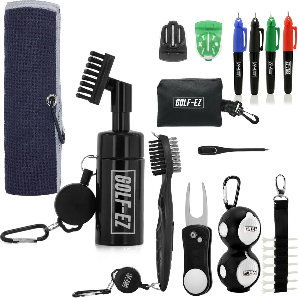 Golf Essentials Kit – 10-in-1 Golf Accessories Set