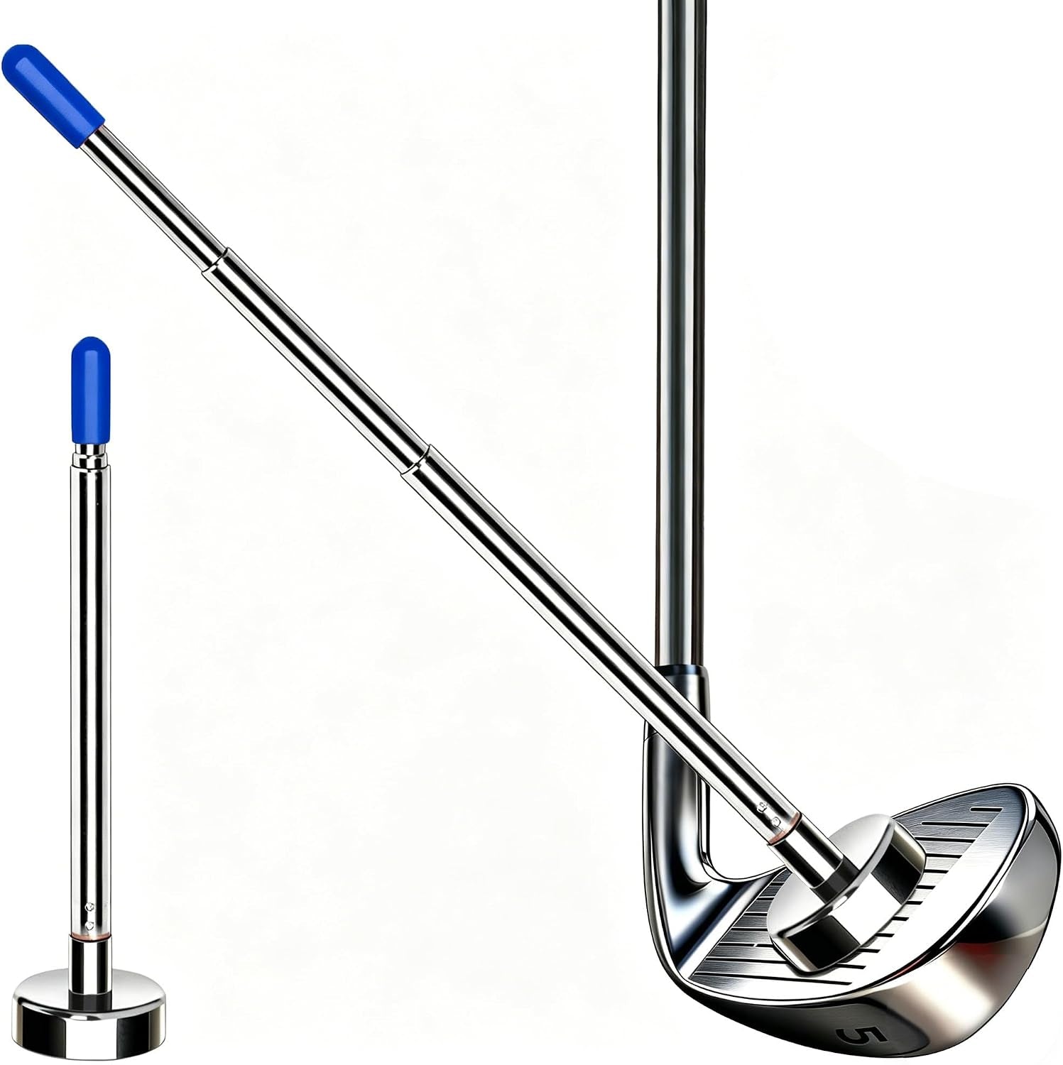 Golf Alignment Rods, Golf Alignment Stick Corrector Lie Angle Tool, Golf Swing Training Aids Aiming Stick - Golf Club Face Aim, Visualize and Align Your Golf Shot
