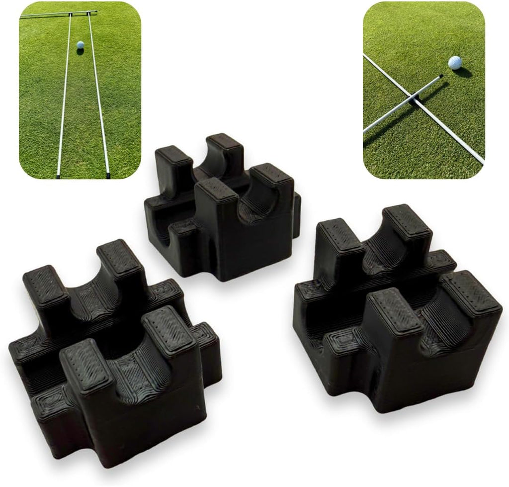 Golf Alignment Stick Clips – 3 Pack Setup & Ball Position Trainer
