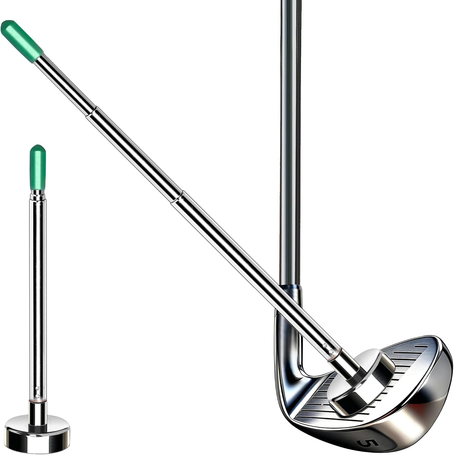 Golf Alignment Rods, Golf Alignment Stick Corrector Lie Angle Tool, Golf Swing Training Aids Aiming Stick - Golf Club Face Aim, Visualize and Align Your Golf Shot