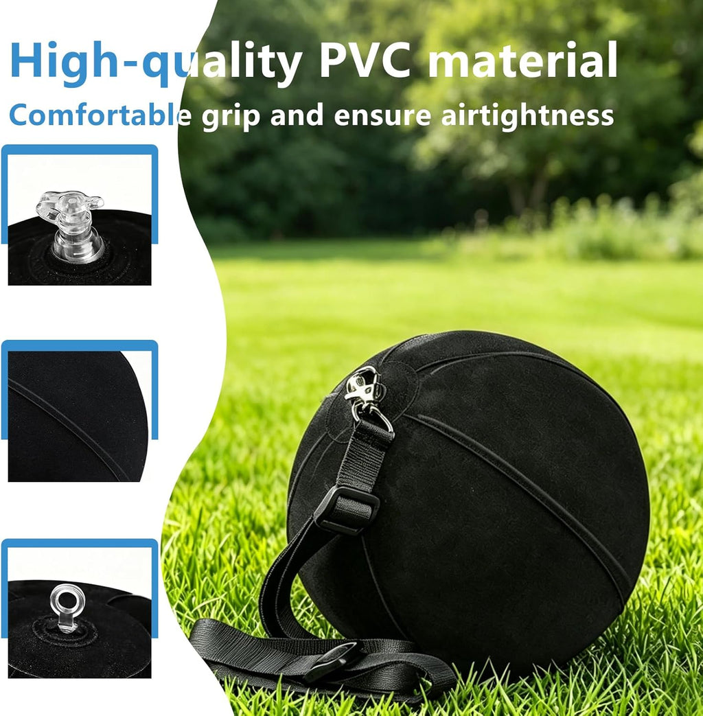 Golf Training Aid Set with Swing Smart Ball & Wrist Support, Inflatable Golf Swing Trainer for Posture Correction, Straight Arm & Chicken Wing Fix, Golf Practice Equipment for Beginners