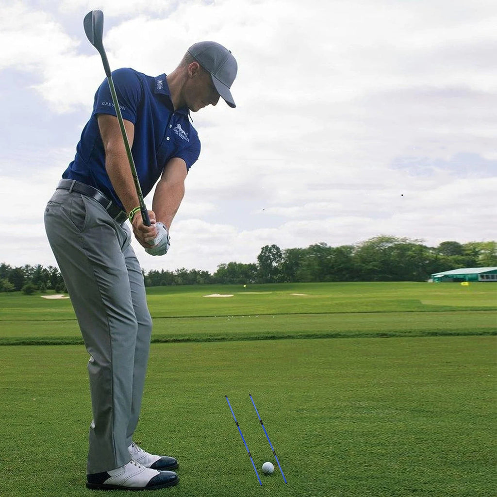 Collapsible Golf Alignment Sticks – 2 Pack Swing Trainer