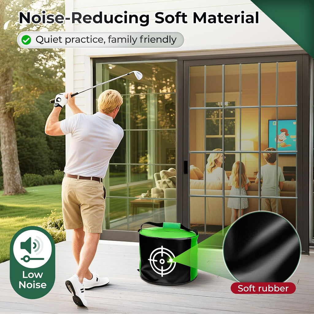 Golf Impact Bag for Swing Training – Heavy-Duty Golf Smash Bag with Target