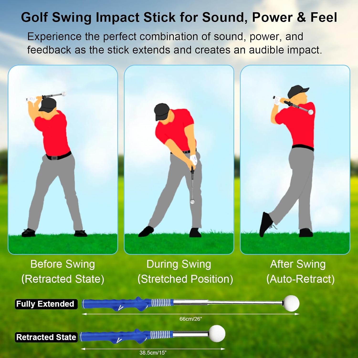 Golf Swing Trainer with Grip Aid & Arm Band (Right-Handed)