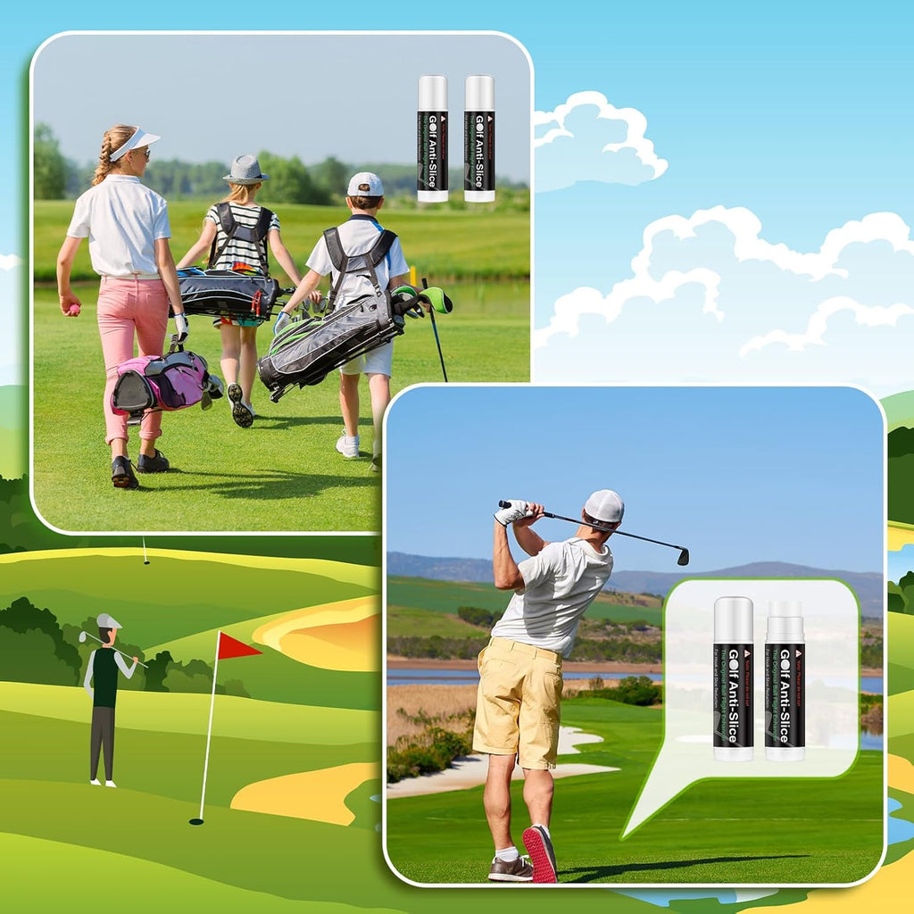 4 Pack Golf Anti-Slice Compound – Club Face Wax for Straighter Shots & Improved Accuracy