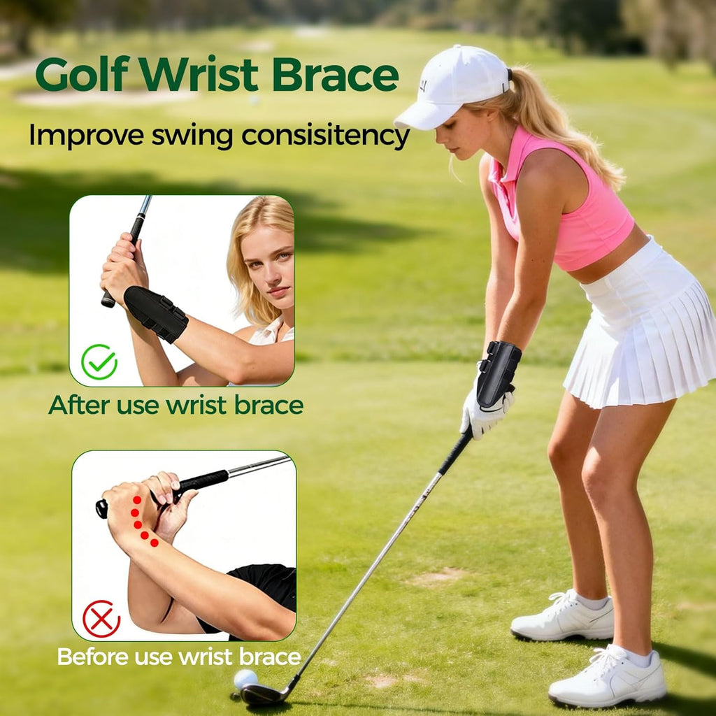 Golf Swing Training Aid Set – Wrist Trainer & Arm Band for Better Swing Mechanics
