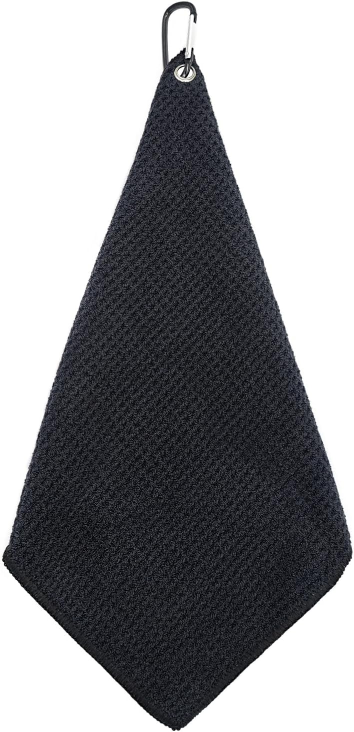 Premium Microfiber Golf Towel with Carabiner Clip – Waffle Cleaning Towel