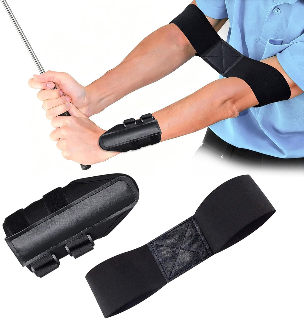 Golf Swing Training Aid Set – Wrist Trainer & Arm Band for Better Swing Mechanics