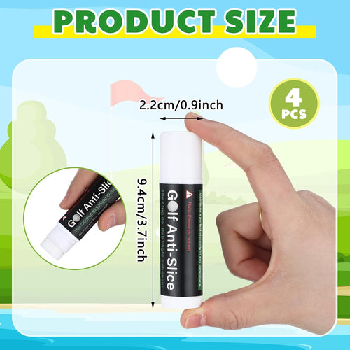 4 Pack Golf Anti-Slice Compound – Club Face Wax for Straighter Shots & Improved Accuracy