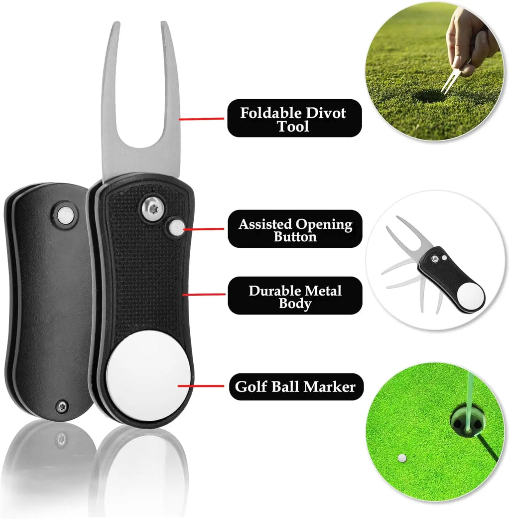 Golf Essentials Kit – 10-in-1 Golf Accessories Set