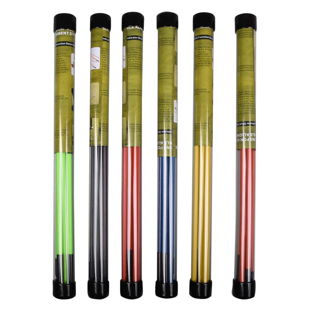 Collapsible Golf Alignment Sticks – 2 Pack Swing Trainer