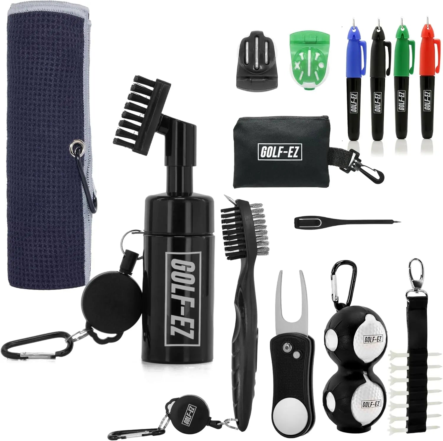 Golf Essentials Kit – 10-in-1 Golf Accessories Set