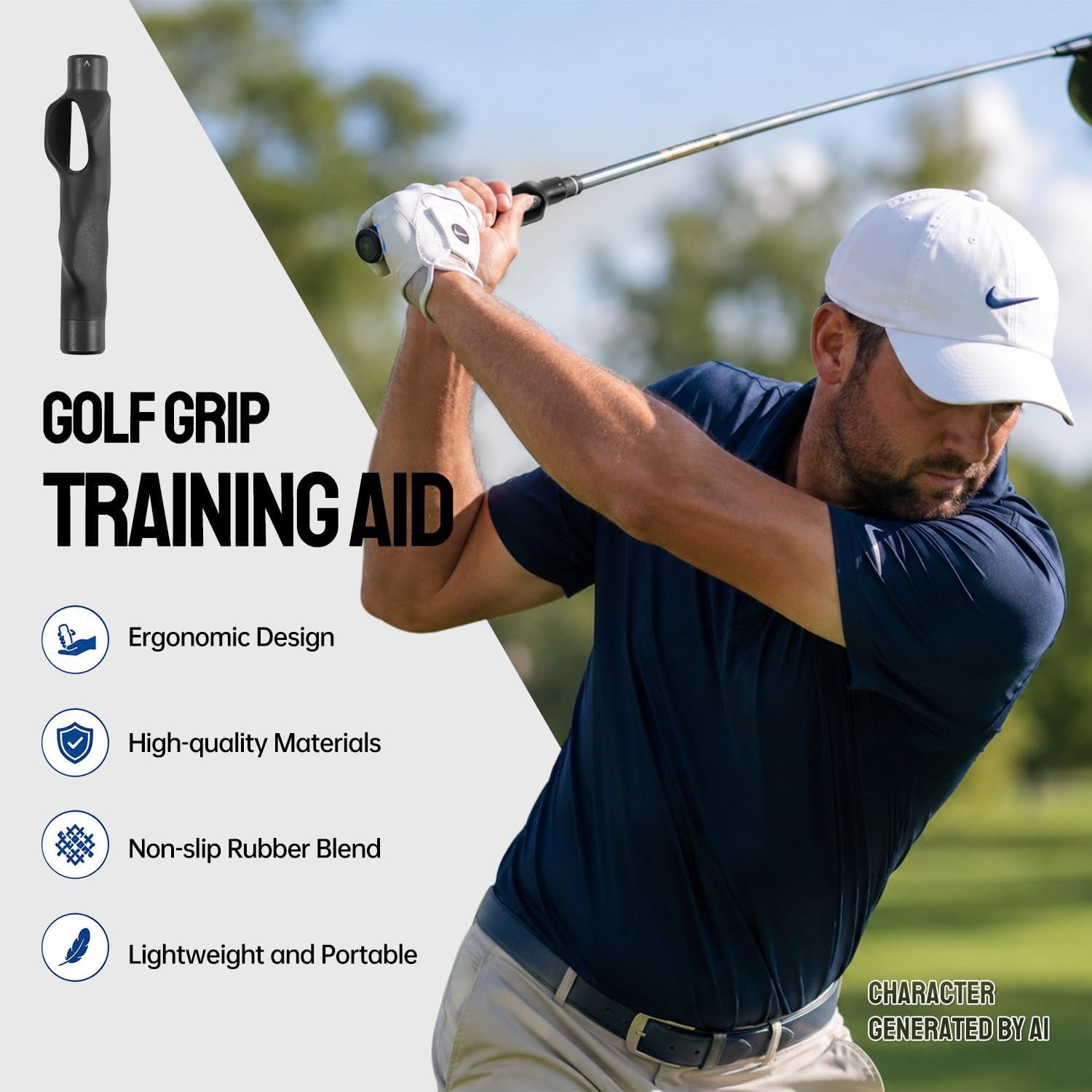 Golf Grip Trainer for Right-Handed Golfers