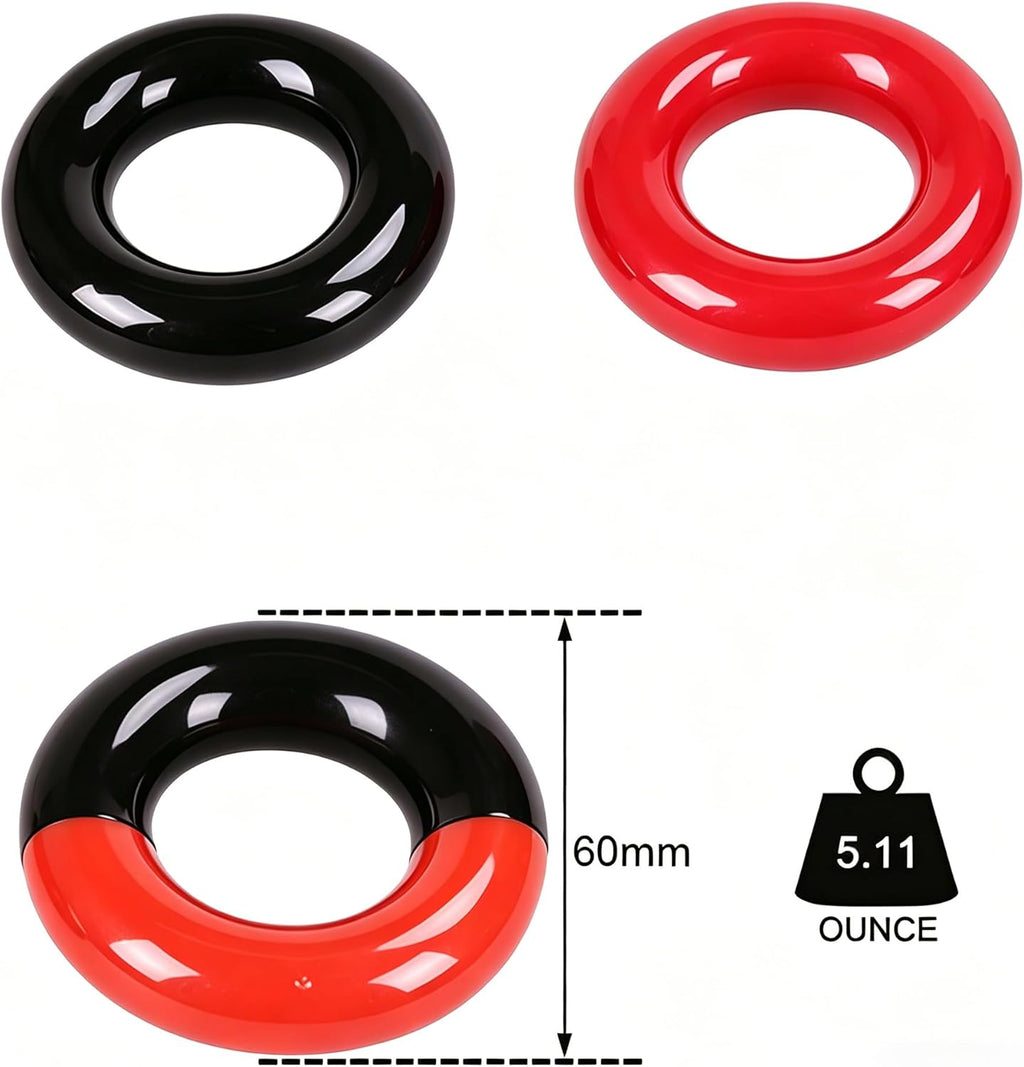 Golf Swing Weight Rings (3-Pack) – Donut‑Style Weighted Warm‑Up Accessories for Drivers, Irons & Woods