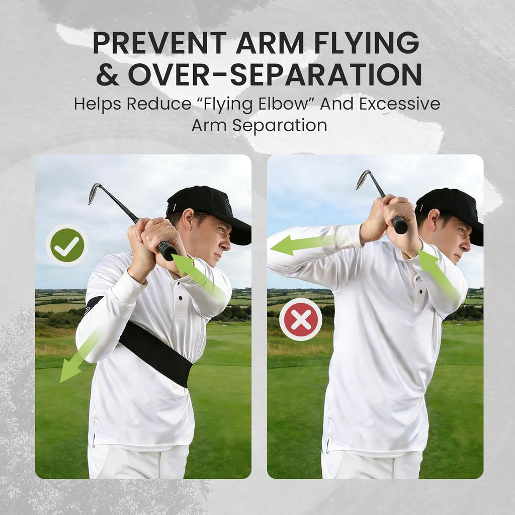 Golf Swing Arm Band Trainer for Better Connection