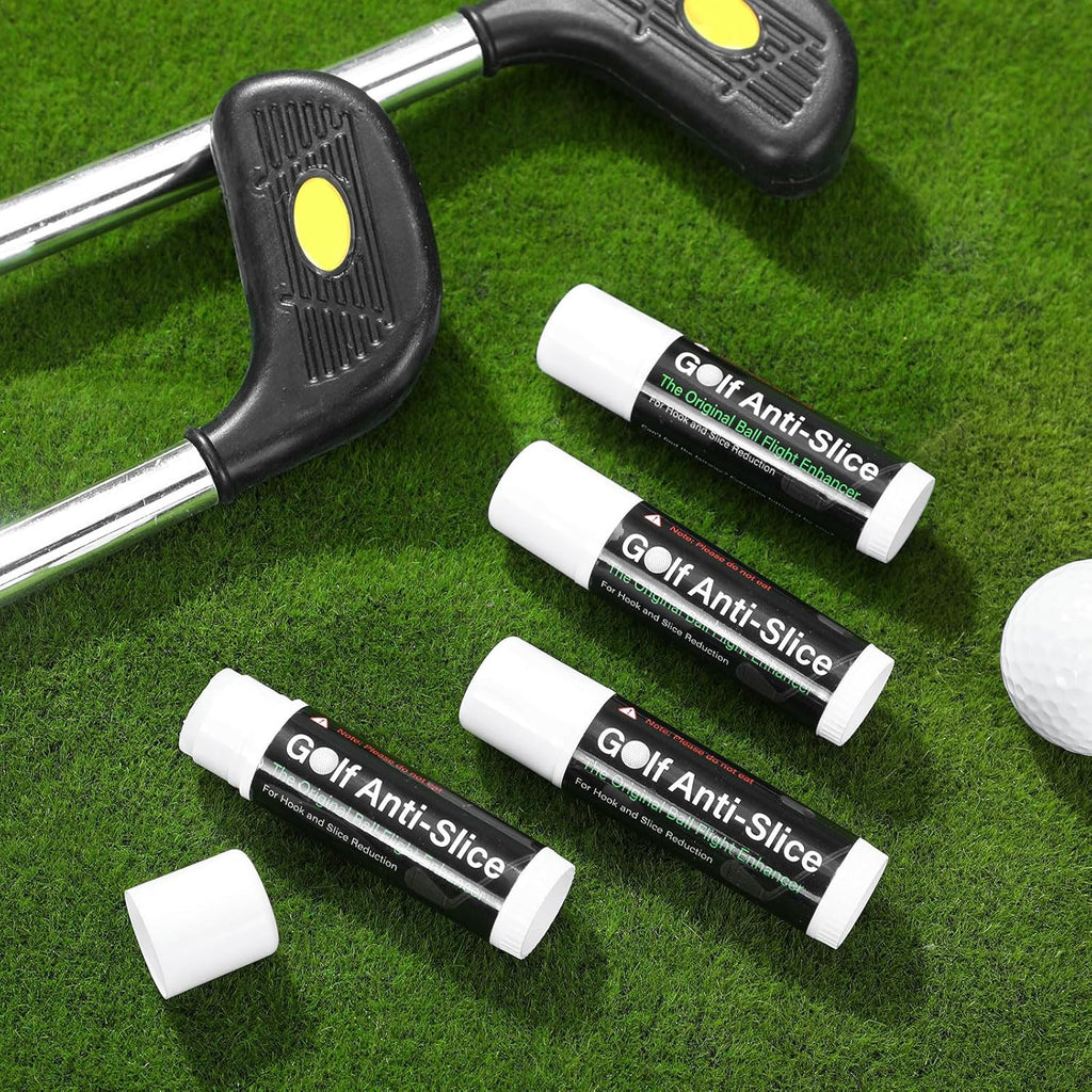 4 Pack Golf Anti-Slice Compound – Club Face Wax for Straighter Shots & Improved Accuracy