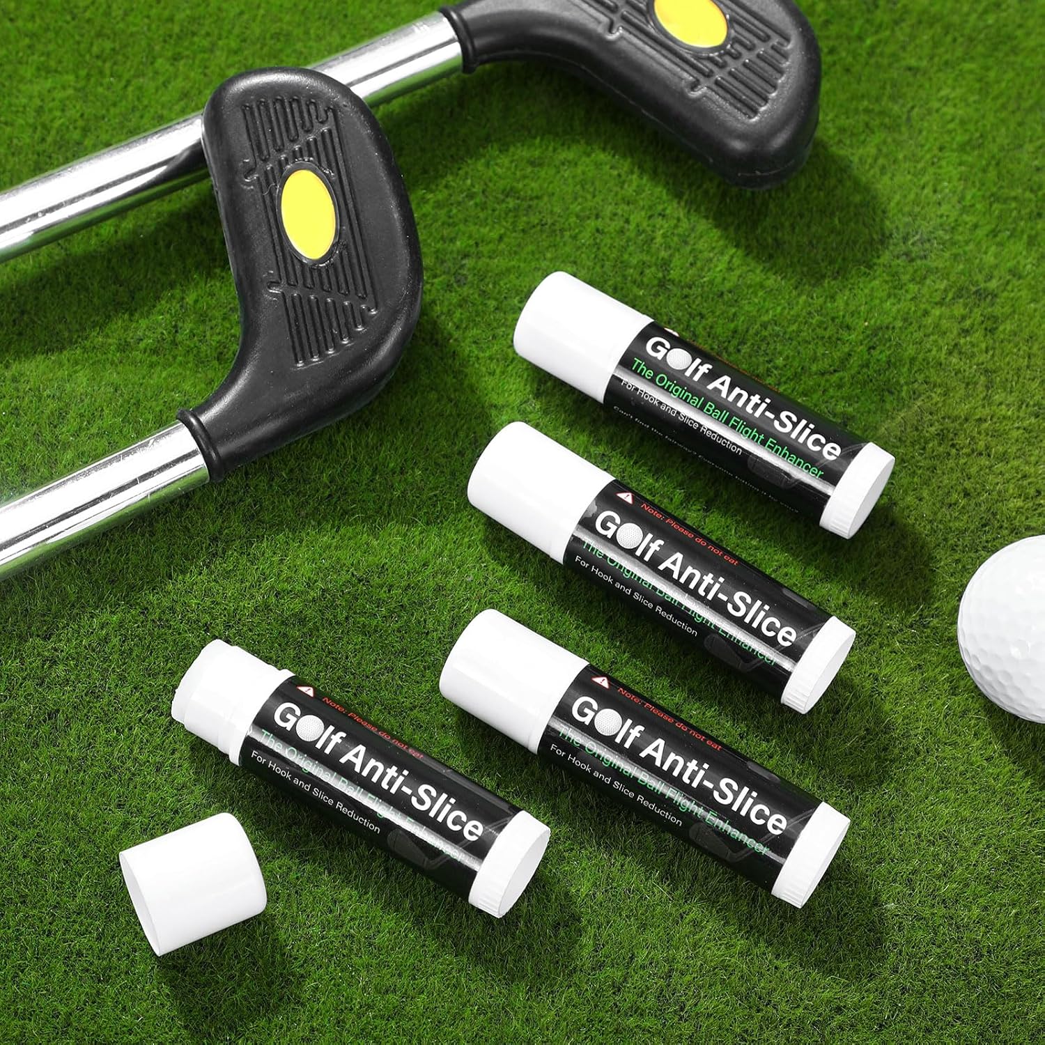 4 Pack Golf Anti-Slice Compound – Club Face Wax for Straighter Shots & Improved Accuracy