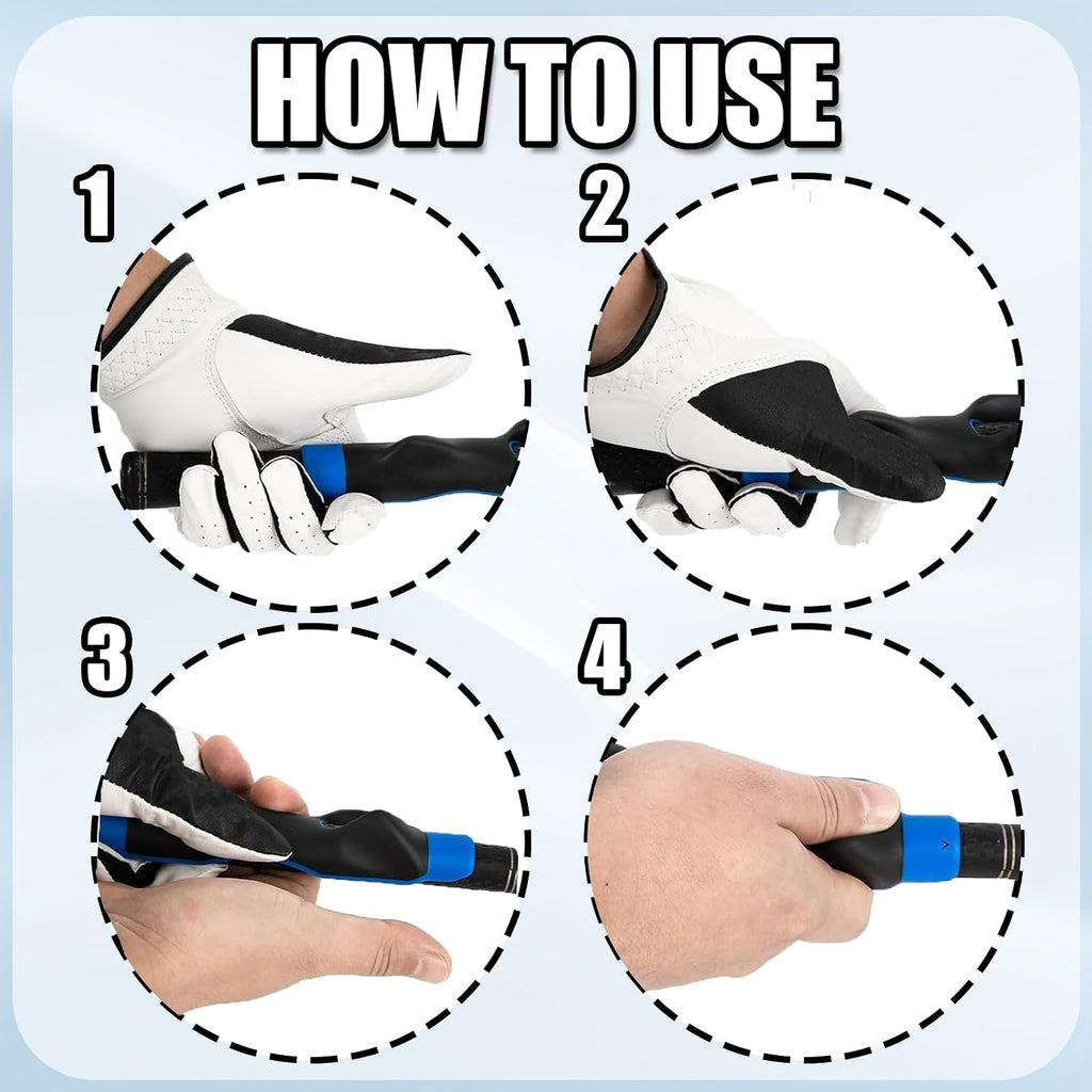 Golf Swing Training Kit – Grip Trainer, Wrist Brace & Arm Band