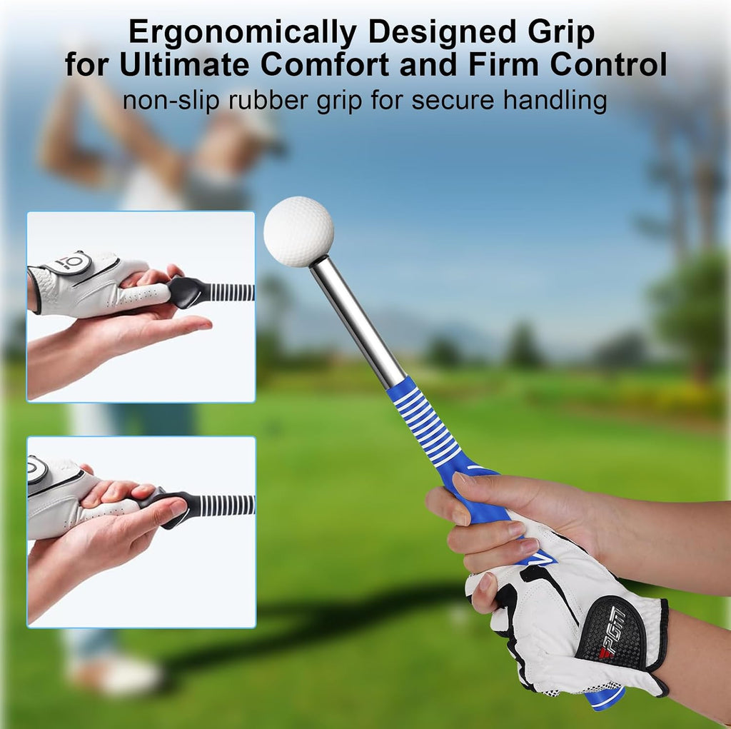 Golf Swing Trainer with Grip Aid & Arm Band (Right-Handed)