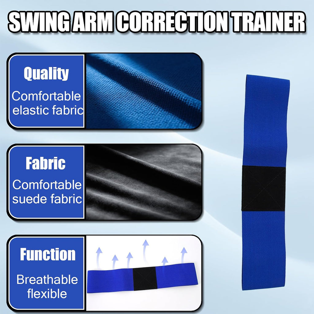 Golf Swing Training Kit – Grip Trainer, Wrist Brace & Arm Band