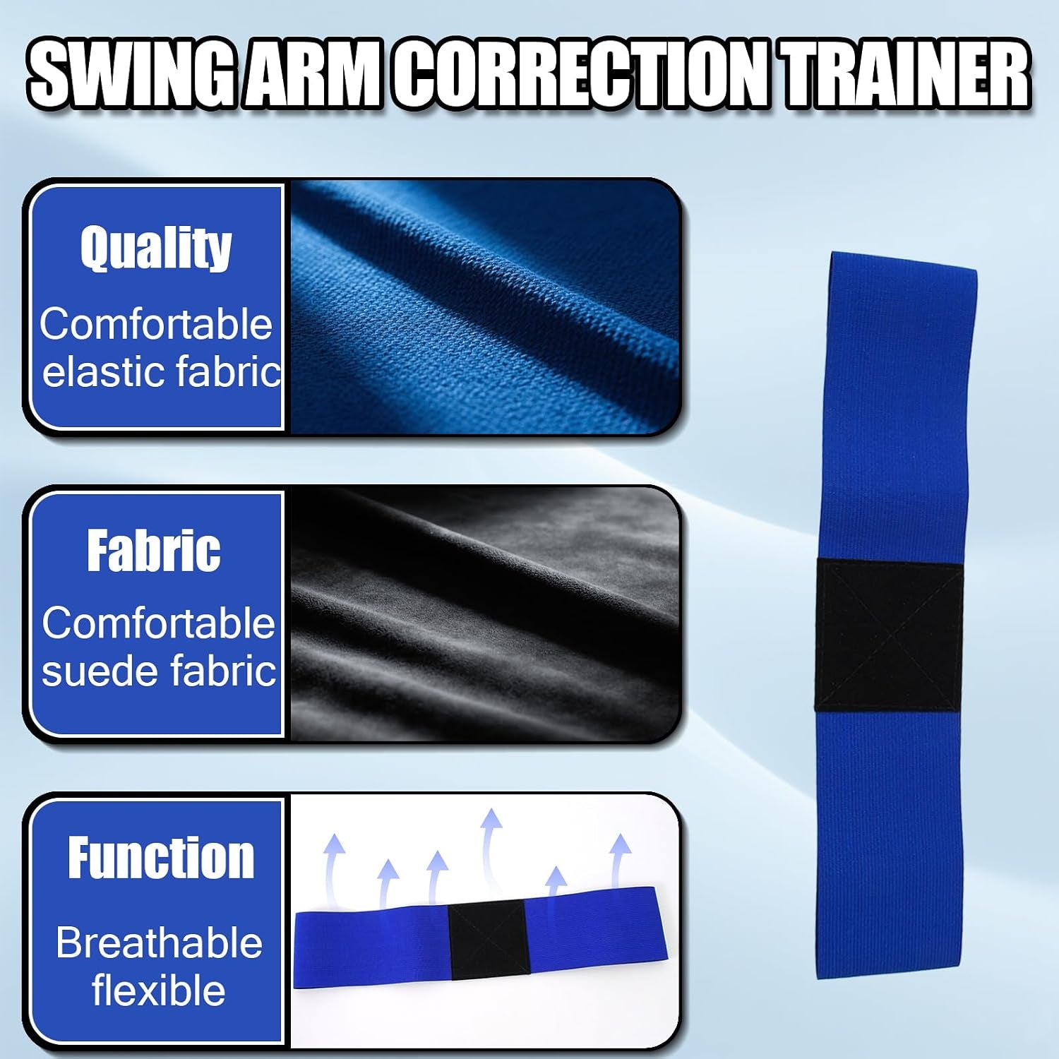 Golf Swing Training Kit – Grip Trainer, Wrist Brace & Arm Band