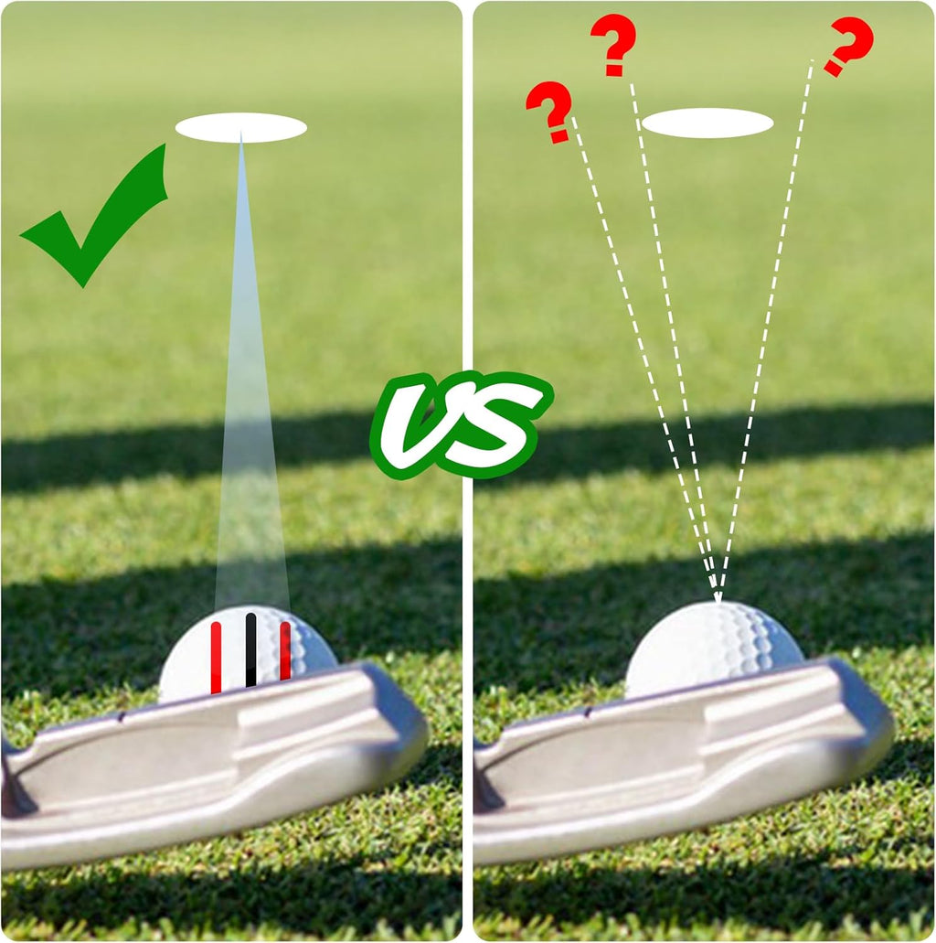 Golf Ball Alignment Marker Set with Stencils & Carry Case