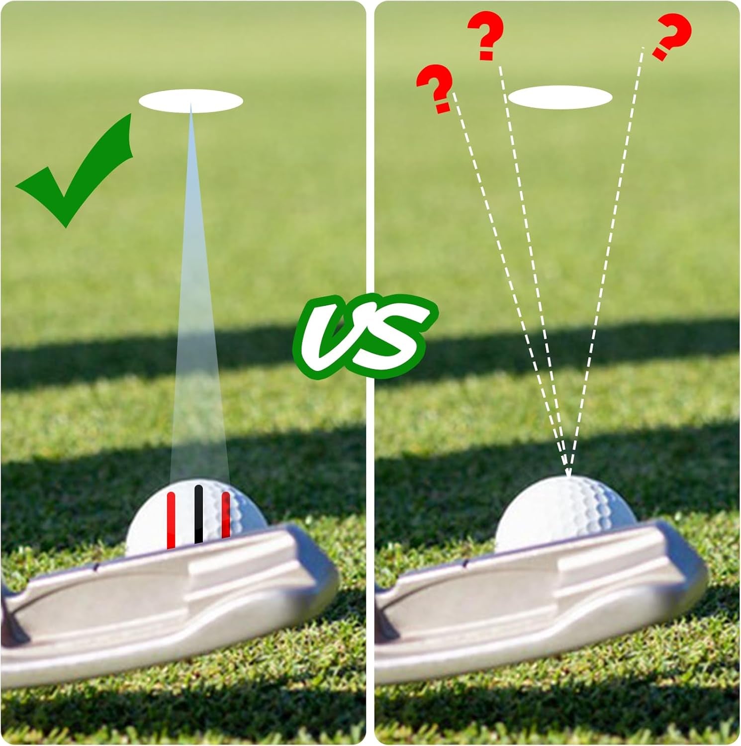 Golf Ball Alignment Marker Set with Stencils & Carry Case